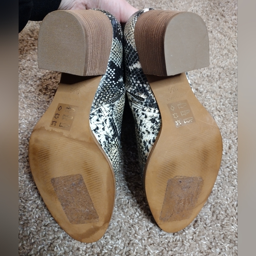 Madewell Snake Embossed Ankle Boots 8.5 - Picture 10 of 14